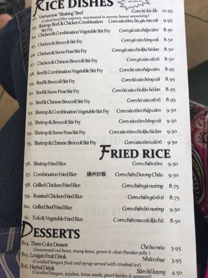 Menu photo 5 Pho Lee Escondido, CA
