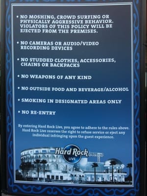Menu photo 3 Hard Rock Orlando, FL Menu photo 3 Hard Rock Orlando, FL