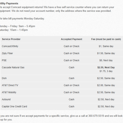 Pony Mailing & Business Center - Utilty Payments