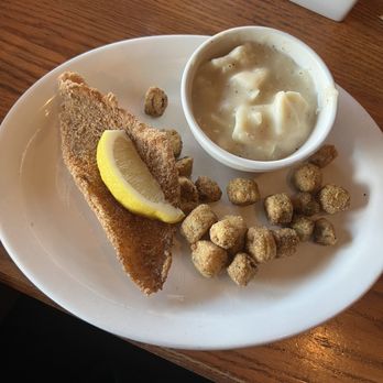 Cracker Barrel Old Country Store - U.S. Farm-Raised Fried Catfish - 1 Piece Fried okra Dumplings - American Near Me - Meridian, Mississippi
