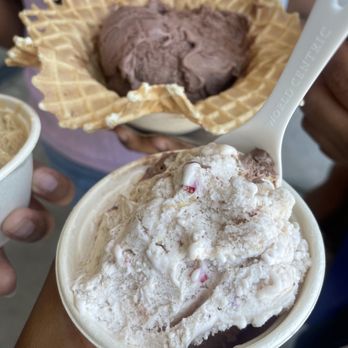 Seaside Creamery - Strawberry cheesecake ice cream - Ice Cream & Frozen Yogurt Near Me - Long Beach, California