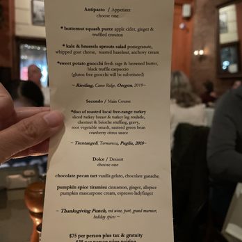 Pappardella - Thanksgiving menu - Italian Near Me - New York, New York Pappardella - Thanksgiving menu - Italian Near Me - New York, New York