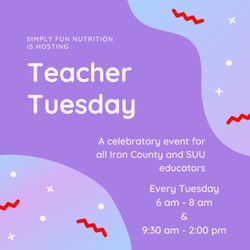Simply Fun Nutrition - Why just appreciate our teachers once or twice a year? We are showing appreciation to them weekly with special teacher pricing on Tuesdays.