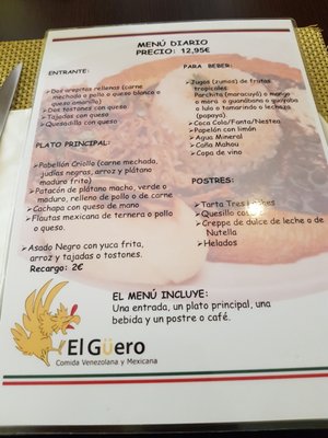 Menu photo 2 El Güero Madrid, M