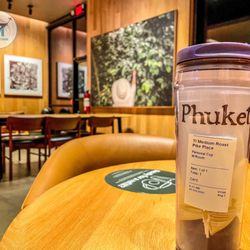 Starbucks - Personal Cup gets you double stars on entire purchase.