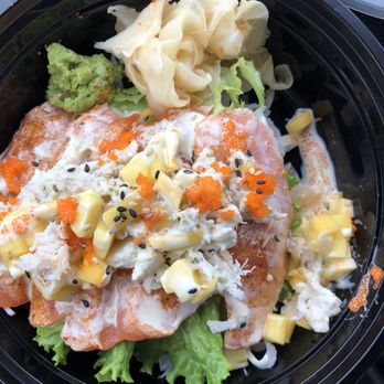 Genki Sushi & Grill - Cajun Seared Salmon with Crab on Top. - Japanese Near Me - Lancaster, Pennsylvania Genki Sushi & Grill - Cajun Seared Salmon with Crab on Top. - Japanese Near Me - Lancaster, Pennsylvania