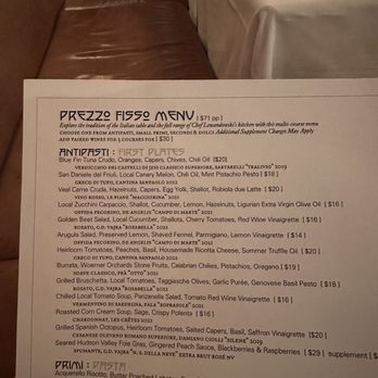 Cinghiale - Menu - Italian Near Me - Baltimore, Maryland