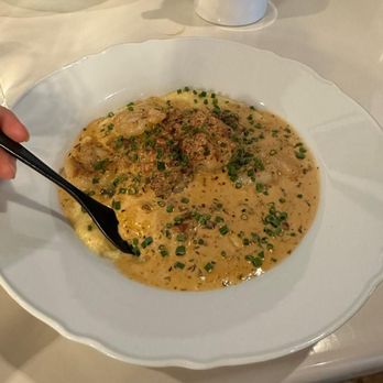 Topsoil - Shrimp & Grits in a Creole Cream Sauce and Andouille sausage - Breakfast & Brunch Near Me - Travelers Rest, South Carolina Topsoil - Shrimp & Grits in a Creole Cream Sauce and Andouille sausage - Breakfast & Brunch Near Me - Travelers Rest, South Carolina