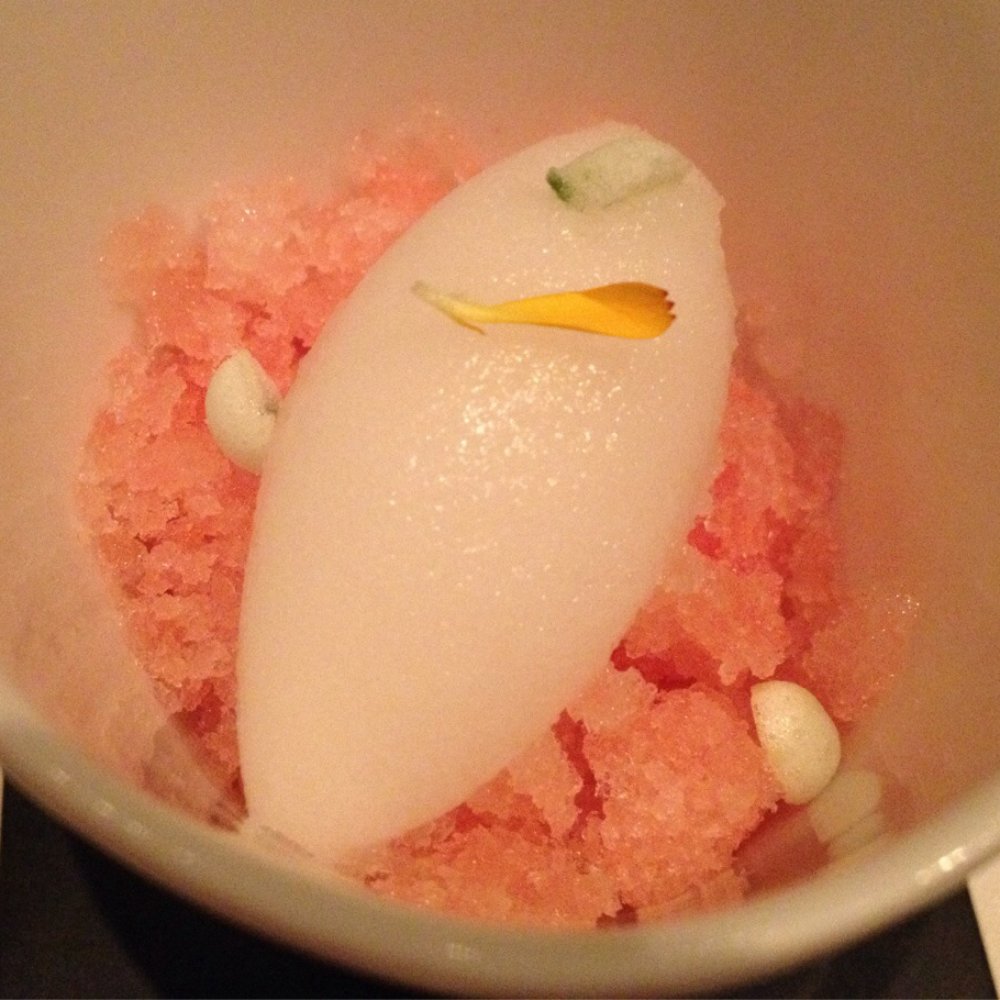 Jungsik - Watermelon shaved ice with sorbet - Korean Near Me - New York, New York