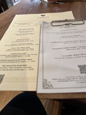 Menu photo 1 The Ox Row Inn Salisbury, WIL
