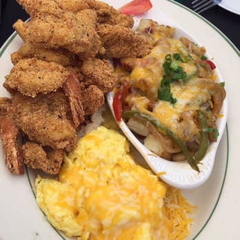 Flavor Table - Catfish & Shrimp breakfast! - Cajun/Creole Near Me - Los Angeles, California