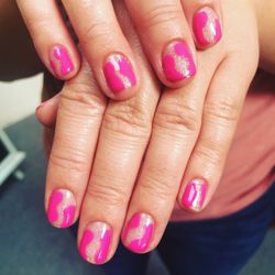 Tartdeco - Make it last CND shellac manicure with groovy art