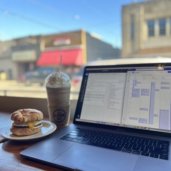 The Coffee Hub - Breakfast croissant with egg white, and turkey sausage. Peanut butter flavored caffeine freezer! - Ice Cream & Frozen Yogurt Near Me - Lacon, Illinois