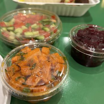 MeZe Eatery - Moroccan Carrot Salad, Vital Beets, Israeli Salad YUM! - Middle Eastern Near Me - Grass Valley, California