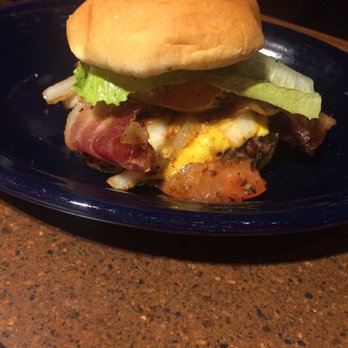Fire + Ice - This is your regular American bacon cheese burger. Really good too! - New American Near Me - Anaheim, California
