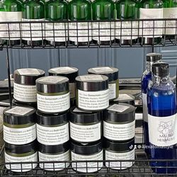 Malibu Herbalist - Non Toxic Sunscreen, Non Toxic Insect Spray, Biodegradable Body Wash on display