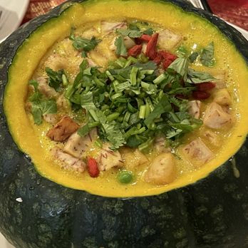 Golden Bamboo Vegetarian Restaurant - Seasonal - Kabocha Soup - Vegetarian Near Me - San Jose, California