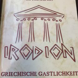 Irodion - Speisekarte