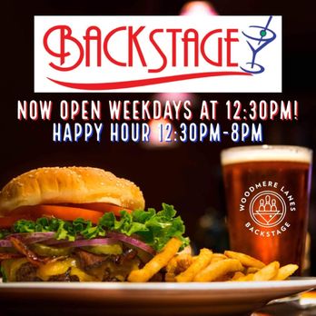 Backstage - Now open for lunch weekdays at 12:30 with Happy Hour running form 12:30PM-8PM - Bars Near Me - Woodmere, New York