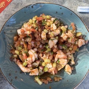 Mariscos Choix - Tostada de Ceviche de Camaron - Seafood Near Me - Pico Rivera, California