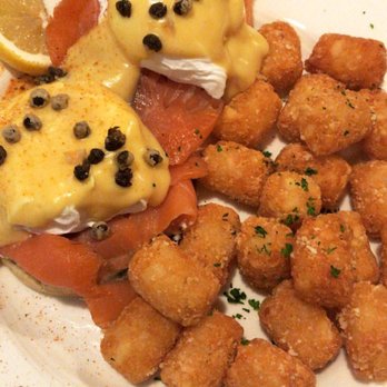 Bay Local Eatery - Smoked salmon Bennie with tots - Breakfast & Brunch Near Me - Virginia Beach, Virginia Bay Local Eatery - Smoked salmon Bennie with tots - Breakfast & Brunch Near Me - Virginia Beach, Virginia