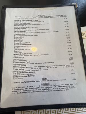 Menu photo 3 Costas Restaurant Tarpon Springs, FL