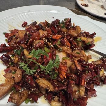 Palette Dim Sum & Seafood - NEW Sichuan Firecracker Chicken | 辣子雞 - Chinese Near Me - Tustin, California