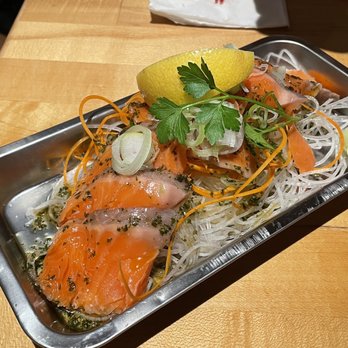 Secret Fort - Salmon carpaccio - Japanese Near Me - Seattle, Washington