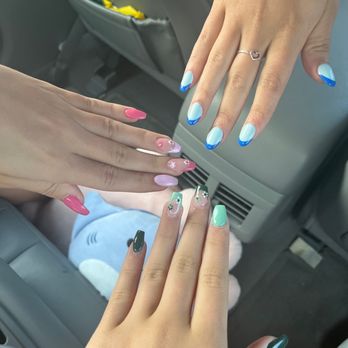 Sage Nail Spa - These are my friends and her sisters nails also along with mine! They did an amazing job - Nail Salons Near Me - Bethlehem, Pennsylvania Sage Nail Spa - These are my friends and her sisters nails also along with mine! They did an amazing job - Nail Salons Near Me - Bethlehem, Pennsylvania