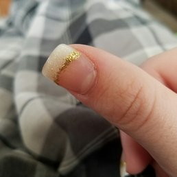 Missed the whole side of this nail.