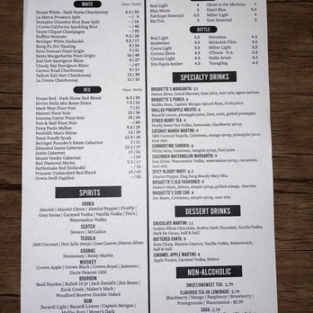 Briquettes Steakhouse - Drink menu - Steakhouses Near Me - Spanish Fort, Alabama Briquettes Steakhouse - Drink menu - Steakhouses Near Me - Spanish Fort, Alabama