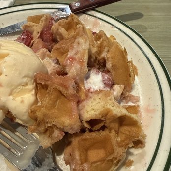 NORMS Restaurant - Strawberry waffle with almost no strawberries or whip cream. - Breakfast & Brunch Near Me - Anaheim, California NORMS Restaurant - Strawberry waffle with almost no strawberries or whip cream. - Breakfast & Brunch Near Me - Anaheim, California