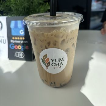Yum Cha Spot - Brown sugar milk tea w/ mochi boba - Bubble Tea Near Me - Temecula, California