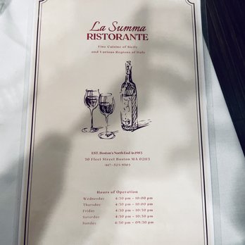 La Summa - Italian Near Me - Boston, Massachusetts