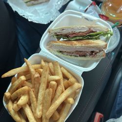 Middleburg Deli - The club house and order of fries.