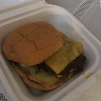 Harlem Shake - Takeout burger looking very merry and not very appetizing. - American Near Me - New York, New York Harlem Shake - Takeout burger looking very merry and not very appetizing. - American Near Me - New York, New York