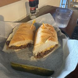 Schnitz Ada Grill - Philly Cheese Steak replaced provolone with American cheese