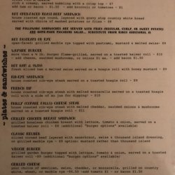 Taconic Wayside Inn - Menu (Front)