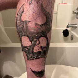 Good Karma Tattoo Studio - The start of my sock tattoo