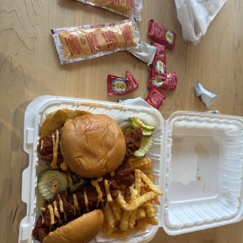 Dave's Hot Chicken - DAVE'S #2: 2 SLIDERS W/ FRIES - Chicken Shop Near Me - Langhorne, Pennsylvania Dave's Hot Chicken - DAVE'S #2: 2 SLIDERS W/ FRIES - Chicken Shop Near Me - Langhorne, Pennsylvania