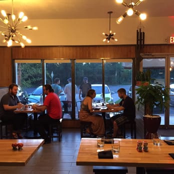 Bun Belly - Nice ambience. But the wooden chairs (tho looks cool) is not as comfortable. - Vietnamese Near Me - Austin, Texas
