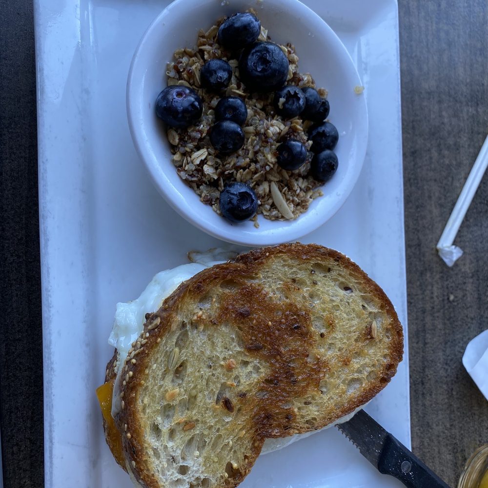 Over Easy - Paradise Valley - Basil Melt with a Quinoa crunch side - Breakfast & Brunch Near Me - Phoenix, Arizona