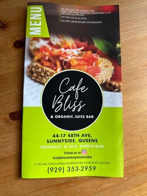 Cafe bliss and organic juice bar by null