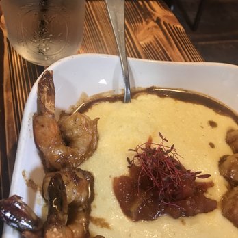 The Bayou - Shrimp and grits- very flavorful! - New American Near Me - Bethlehem, Pennsylvania