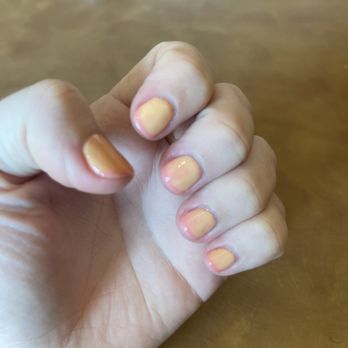 Lovely Nails - Tips are very discolored. - Nail Salons Near Me - Winchester, Virginia
