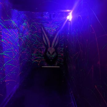 El Guapo - Black light art at the bottom of the stairs next to the entrance to the basement. - Mexican Near Me - Catonsville, Maryland