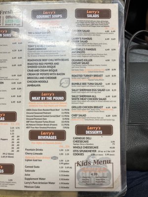Menu photo 1 Larry's Giant Subs Savannah, GA Menu photo 1 Larry's Giant Subs Savannah, GA