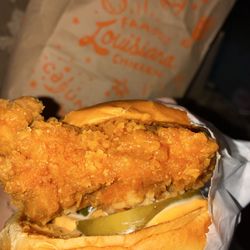 Popeyes Louisiana Kitchen - Spicy Chicken Sandwich ("Love that chicken from Popeyes"