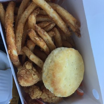 Popeyes Louisiana Kitchen - Shrimp combo with fries - Fast Food Near Me - Magee, Mississippi