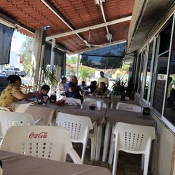 El Montalayo - The outside seating area.